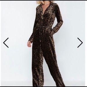 Nasty Gal Feline Better Meow Leopard Jumpsuit 6